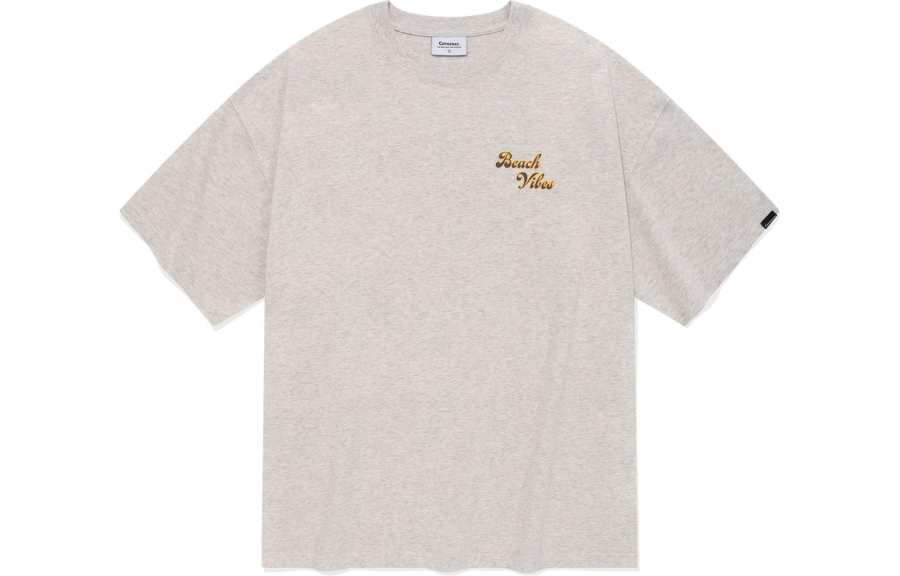 COVERNAT T Shirts Unisex Oat Crew Neck Moderate