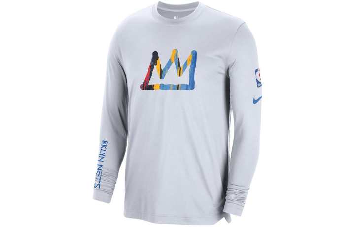 Nike Nike Nba Brooklyn Nets City Edition Loose Fit Dri Fit L/S T shirt