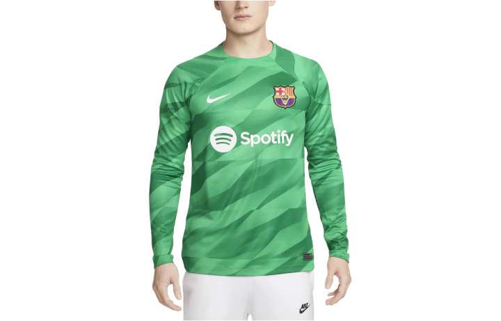 Nike Nike Dri FIT Long Sleeve Soccer Jersey T Shirt Men's Green