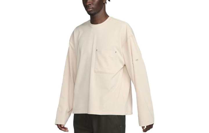 Nike Nike Long Sleeved T Shirt Men's Ecru
