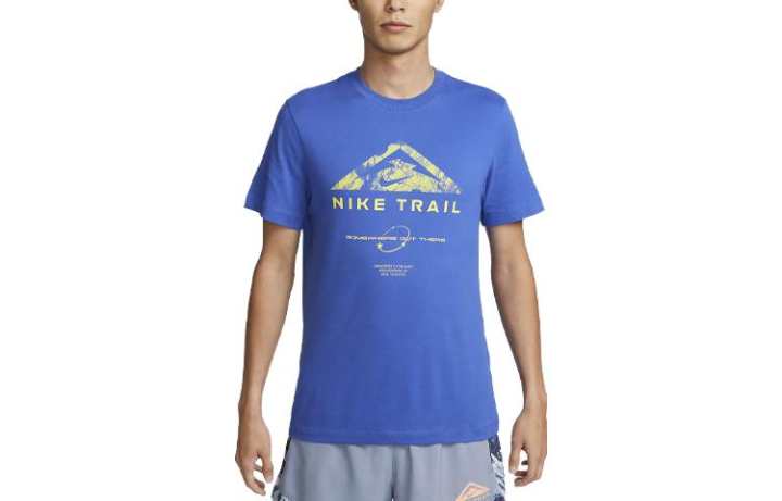 Nike Nike Dri FIT Trail T Shirt Men's Blue