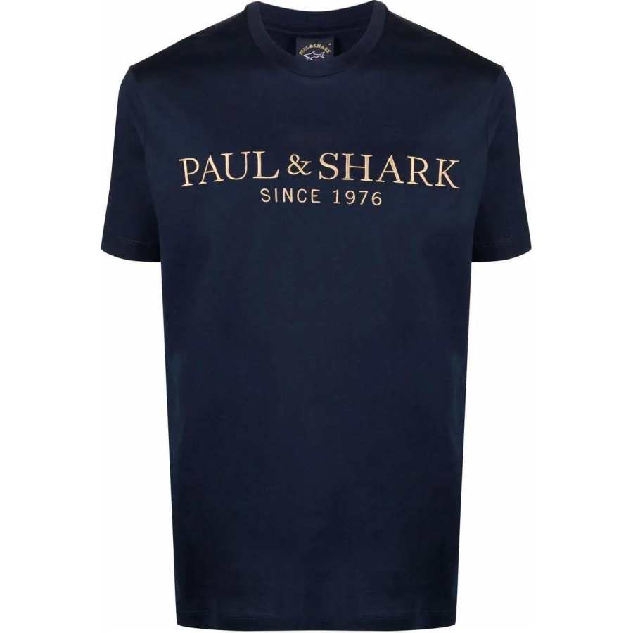 Paul & Shark logo-embroidered T-shirt