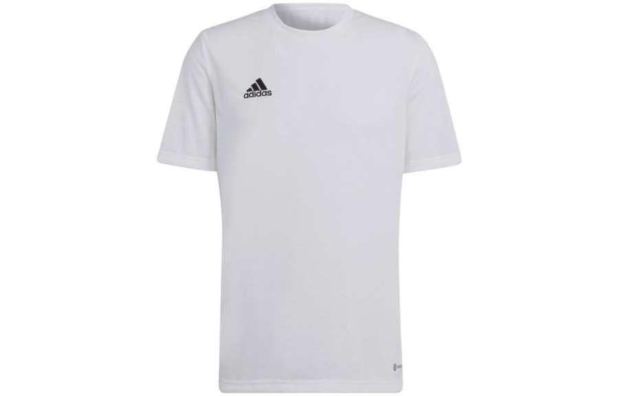 Adidas Adidas T Shirts Men's White Crew Neck Moderate Straight Fit