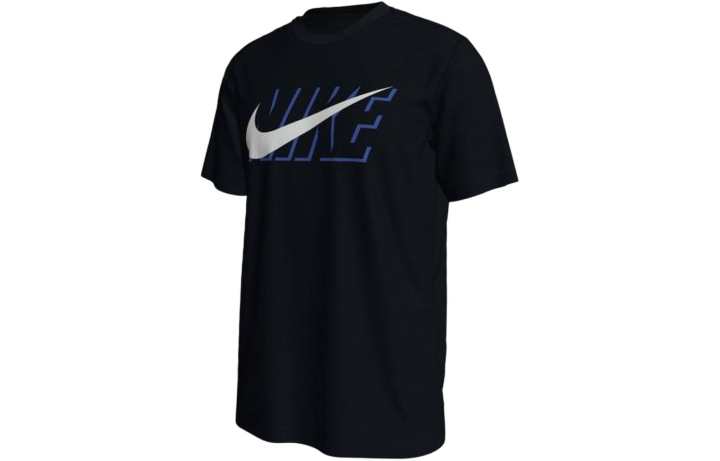Nike Nike T Shirts Men's Black Crew Neck Moderate Straight Fit