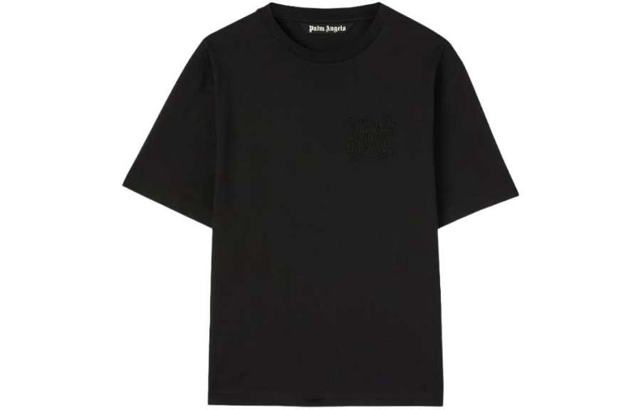 Palm Angels logo-embroidered T-shirt