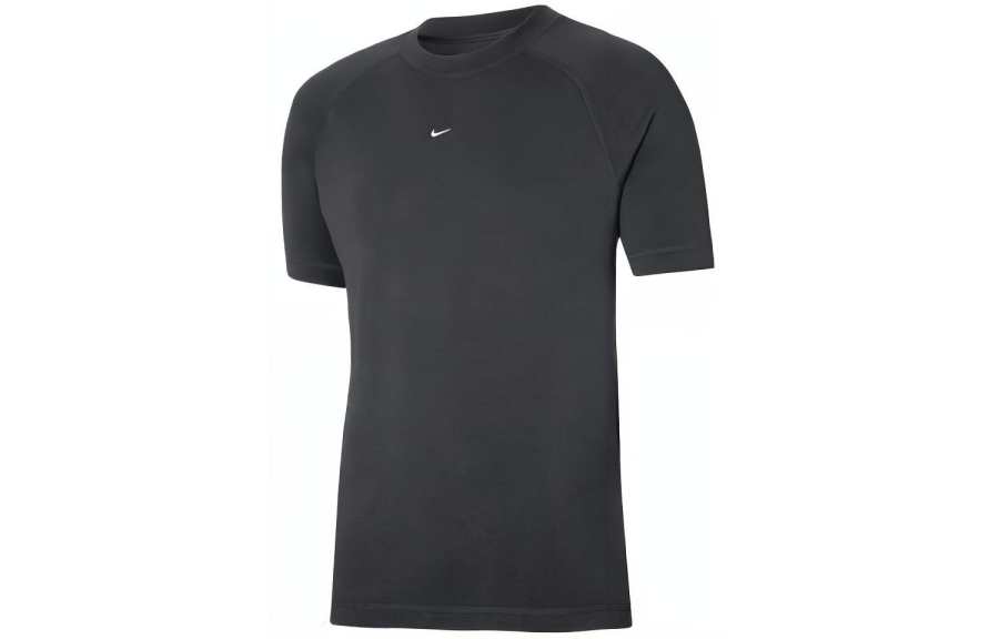 Nike Nike T Shirts Men's Gray Crew Neck Moderate Straight Fit
