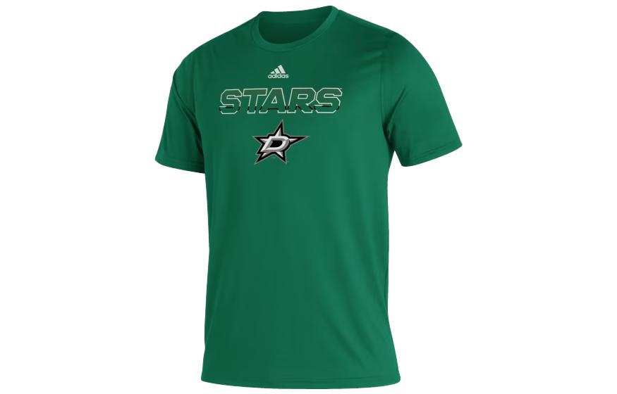 Adidas Adidas T Shirts Men's Green Crew Neck Moderate Straight Fit