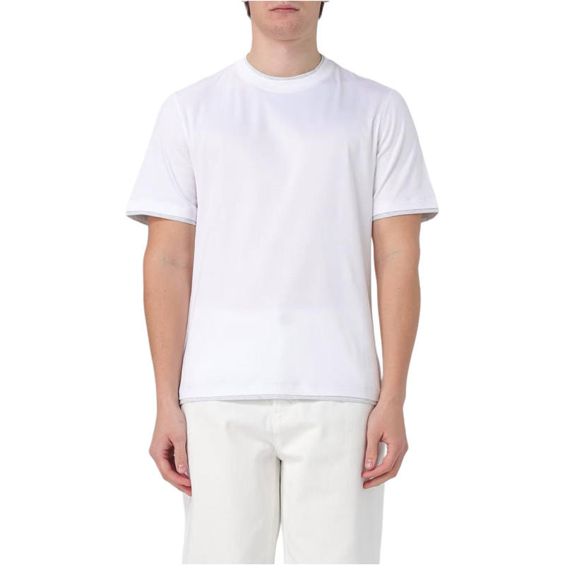 Brunello Cucinelli Layered Effect Crewneck T Shirt