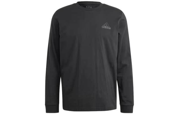 Adidas Adidas T Shirts Men's Black Crew Neck Moderate Straight Fit