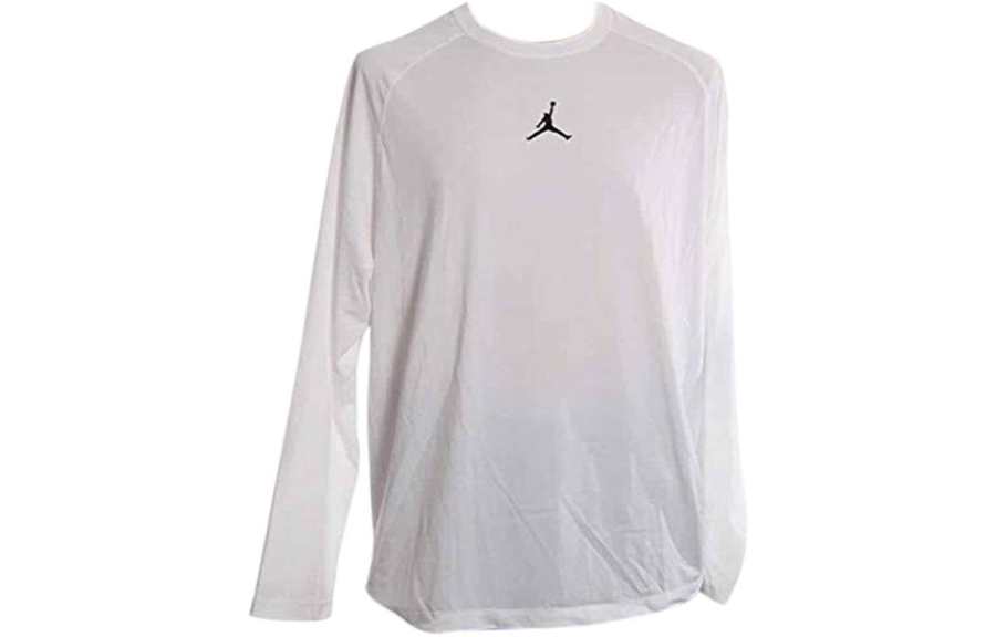 Jordan Jordan T Shirts Men's White Crew Neck Moderate Straight Fit