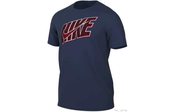 Nike Nike T Shirts Men's Dark Blue Crew Neck Moderate Straight Fit