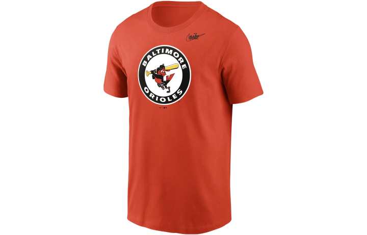 Nike Nike T Shirts Men's Orange Crew Neck Moderate