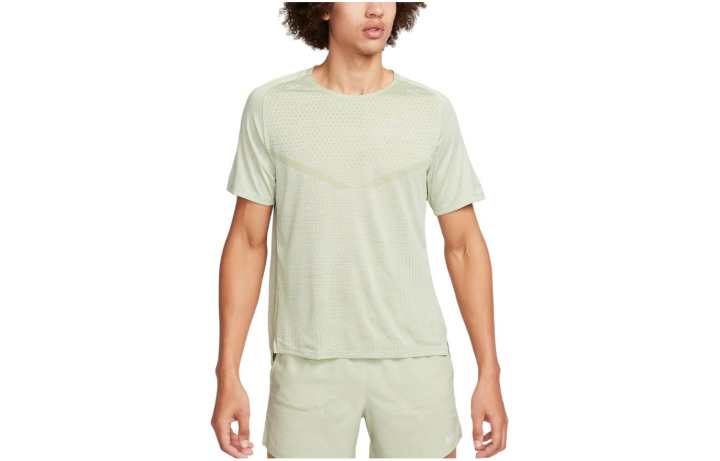 Nike Nike T Shirts Men's Light Green Crew Neck Moderate Straight Fit