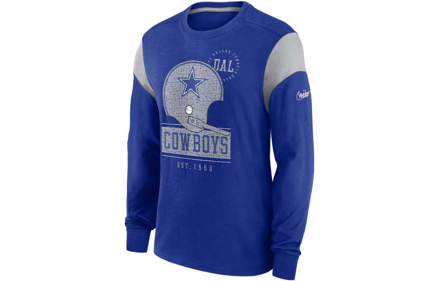 Nike Nike T Shirts Men's Blue Crew Neck Moderate Straight Fit