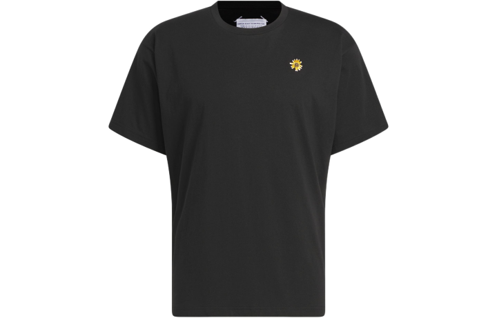 Adidas Adidas T Shirts Unisex Black Crew Neck Moderate Straight Fit
