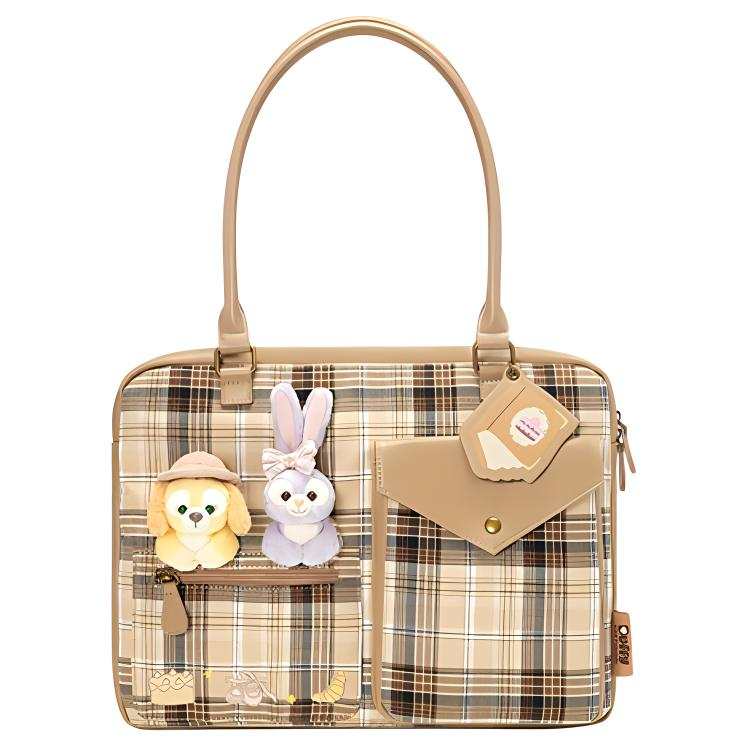Disney Fabric Handbag, Shoulder Bag Unisex Brown
