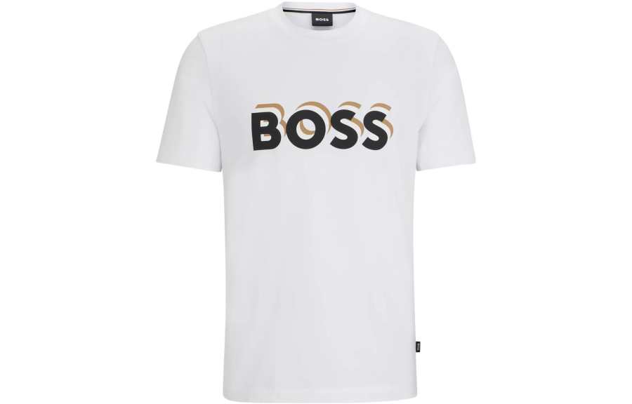 HUGO BOSS Logo Printed Crewneck T-Shirt