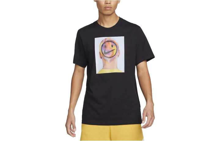 Nike Nike T Shirts Men's Black Crew Neck Moderate