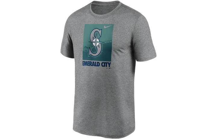 Nike Nike X MLB T Shirts Men's Gray Crew Neck Moderate Straight Fit