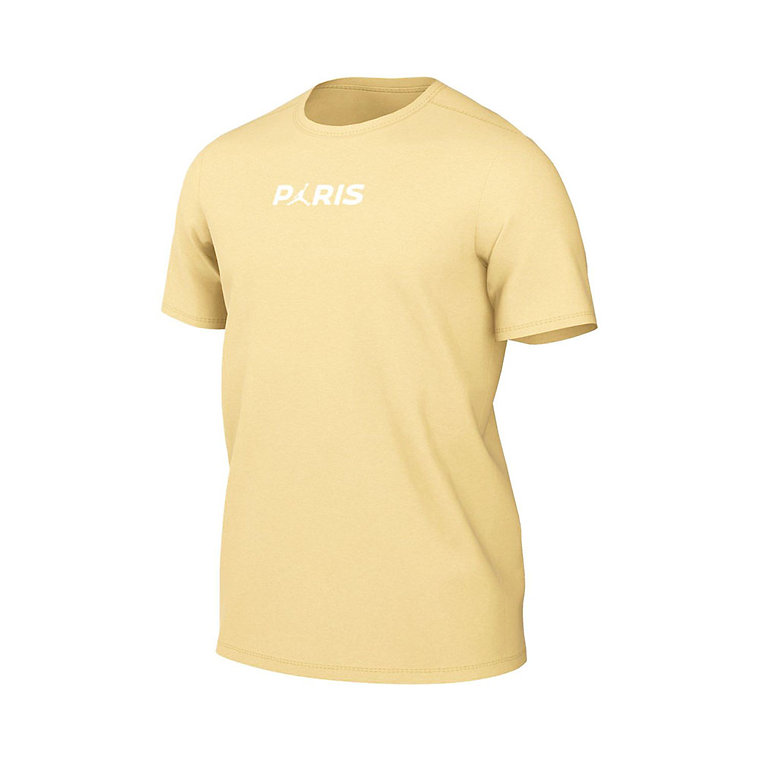 Jordan Jordan T Shirts Men's Yellow Crew Neck Moderate Straight Fit