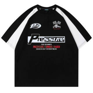 PRESSURE T Shirts Unisex Crew Neck Moderate Straight Fit