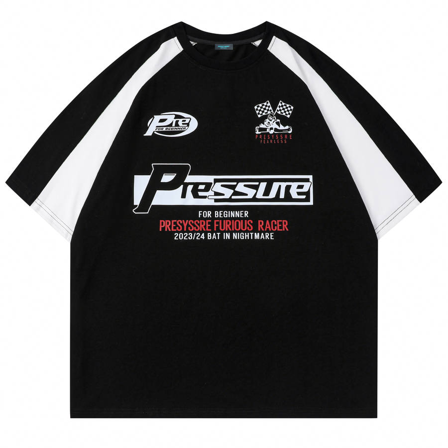 PRESSURE T Shirts Unisex Crew Neck Moderate Straight Fit
