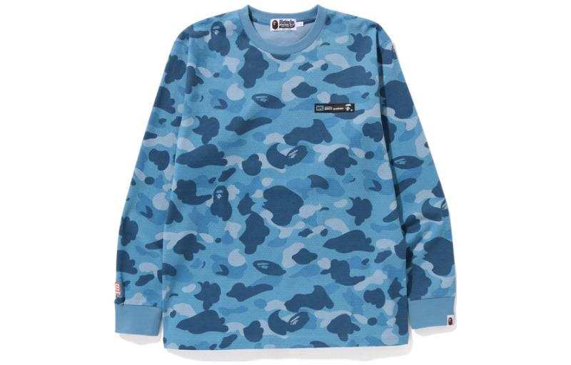 A BATHING APE Bape Honeycomb Camo L/S Tee