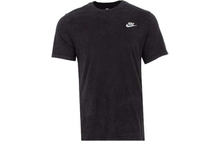 Nike Nike T Shirts Men's Black Crew Neck Moderate Straight Fit