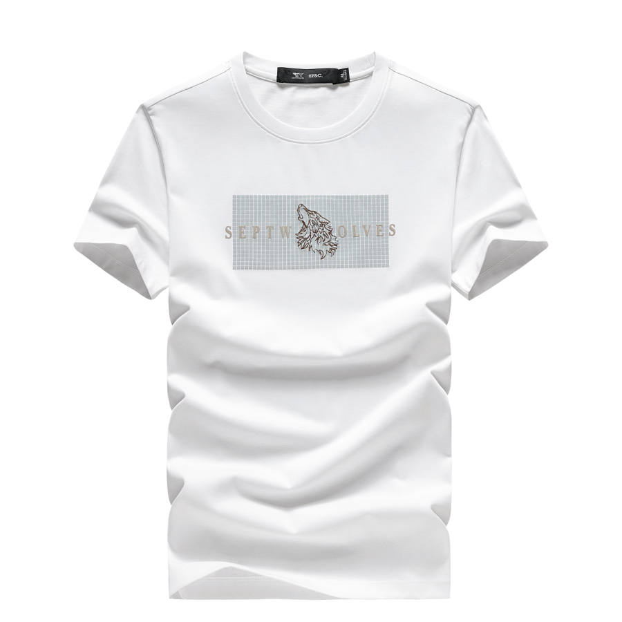 SEPTWOLVES SEPTWOLVES T Shirts Men's Crew Neck Thin
