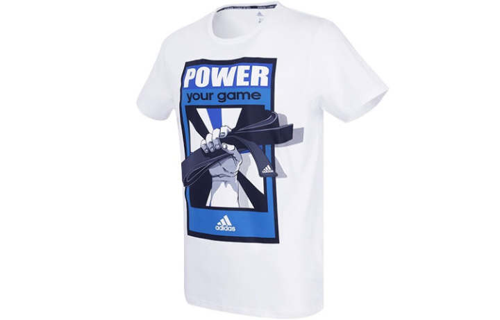 Adidas Adidas Set in Sleeve T Shirt Men's Blue White