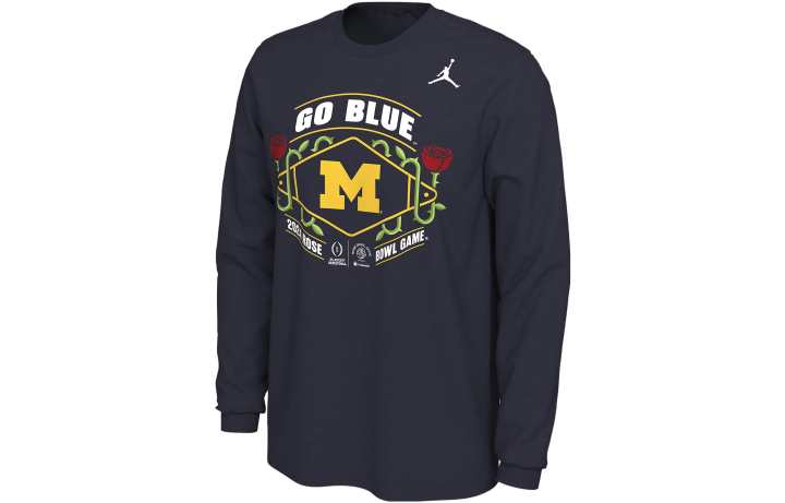 Jordan Jordan College T Shirt Men's Marine Blue