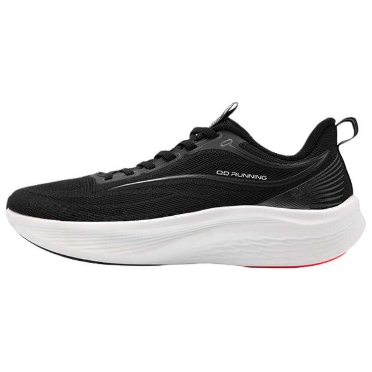 QIAODAN Q LITESPEED 6.0 Slip Resistant Abrasion Resistant Low top Casual Running Shoes Men's Black White