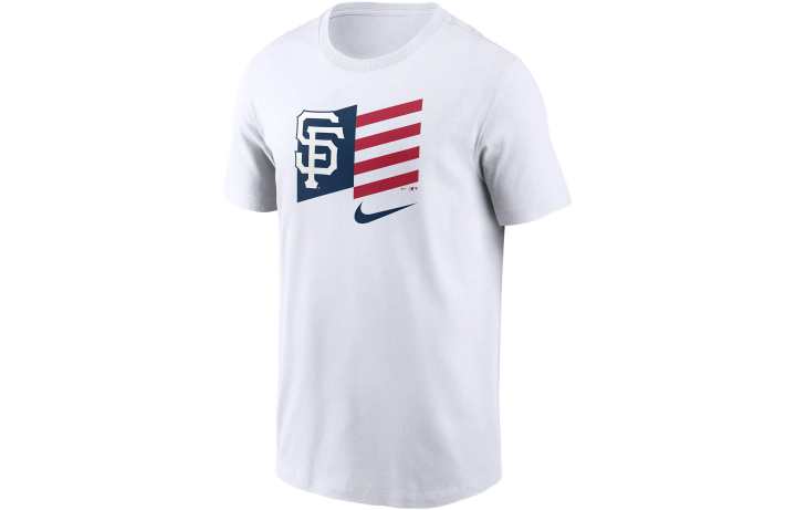Nike Nike X MLB T Shirts Men's White Crew Neck Moderate Straight Fit