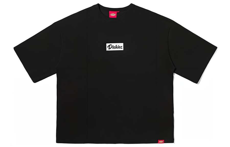 Dickies T Shirts Unisex Black Crew Neck Moderate Straight Fit
