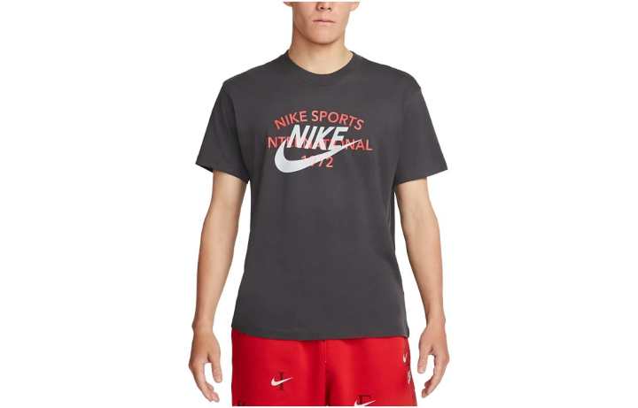 Nike Nike T Shirts Men's Gray Crew Neck Moderate Other