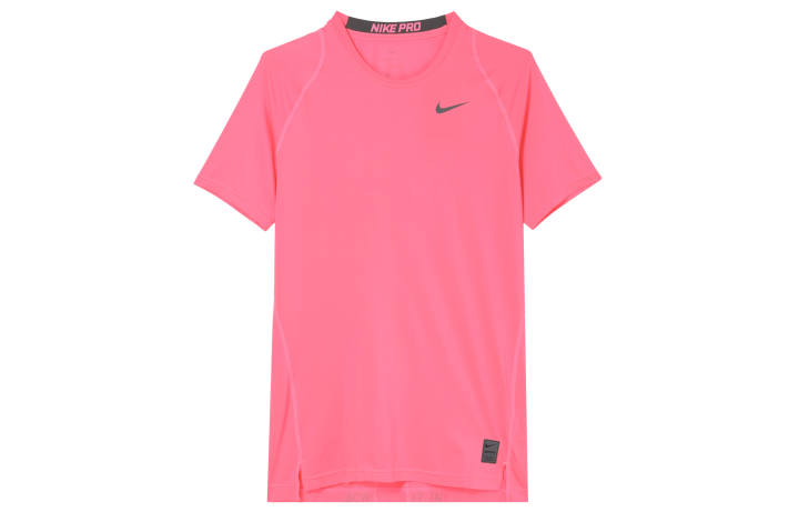 Nike Nike T Shirts Men's Bright Pink Crew Neck Thin Straight Fit