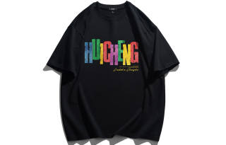 HCHUICHENG T Shirts Unisex Crew Neck Moderate Straight Fit