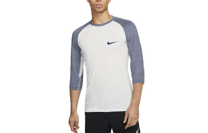 Nike Nike 3/4 Length Sleeve Baseball Top T Shirt Men's White