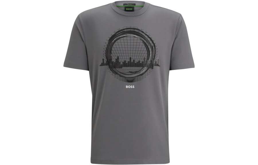 HUGO BOSS Graphic print Cotton T shirt
