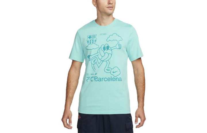Nike Nike FC Barcelona T Shirt Men's Light Aqua Green