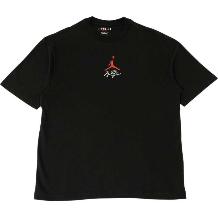 Jordan Jordan 1985 CHAMPION T Shirts Men's Black Crew Neck Moderate Straight Fit