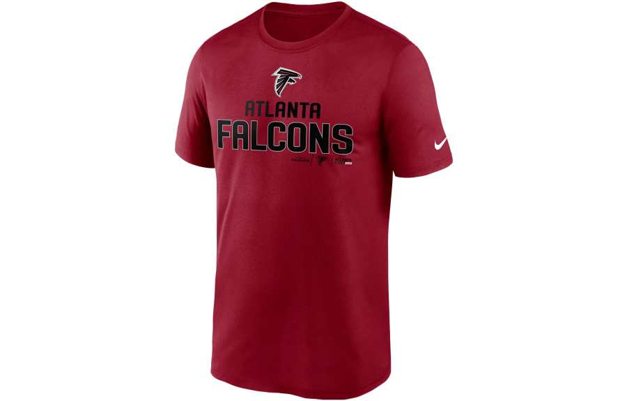 Nike Nike X NFL T Shirts Men's Red Crew Neck Moderate Straight Fit