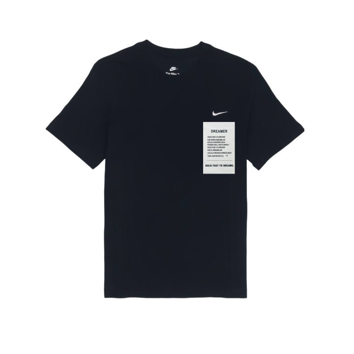 Nike Nike T Shirts Unisex Black Crew Neck Moderate Straight Fit