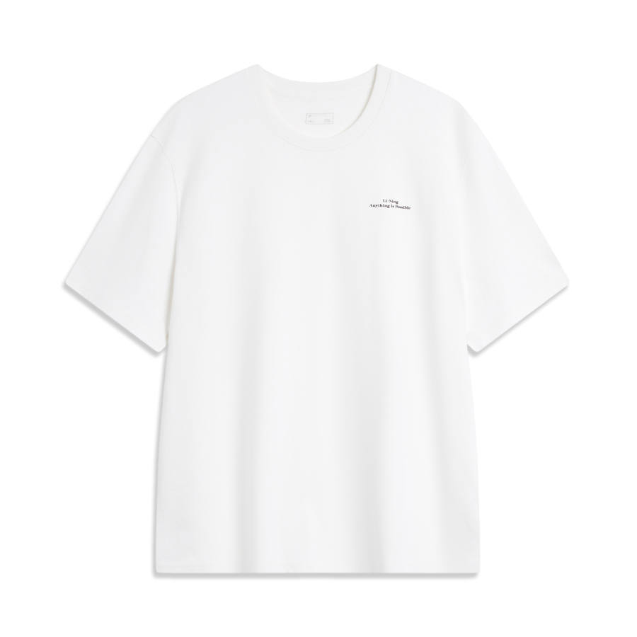 Li-Ning Li Ning Weekend Youth Sports Fashion Collection T Shirt Unisex Ivory