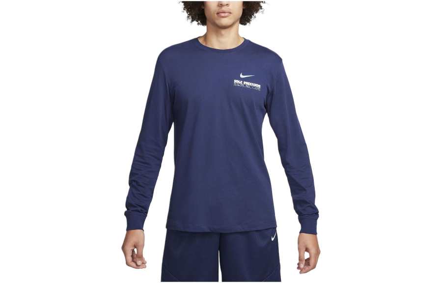 Nike Nike Long Sleeve Basketball T Shirt T Shirt Men's Dark Blue