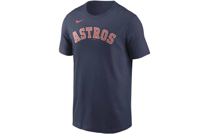 Nike Nike T Shirts Men's Marine Blue Crew Neck Moderate Straight Fit