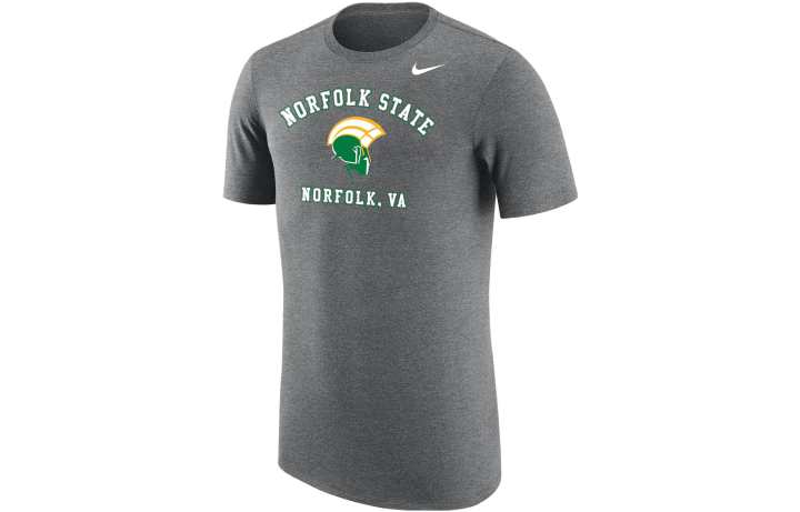 Nike Nike College T Shirts Men's Gray Crew Neck Moderate Straight Fit