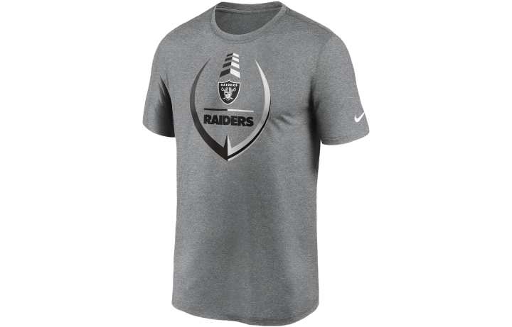 Nike Nike X NFL T Shirts Men's Gray Crew Neck Moderate Straight Fit