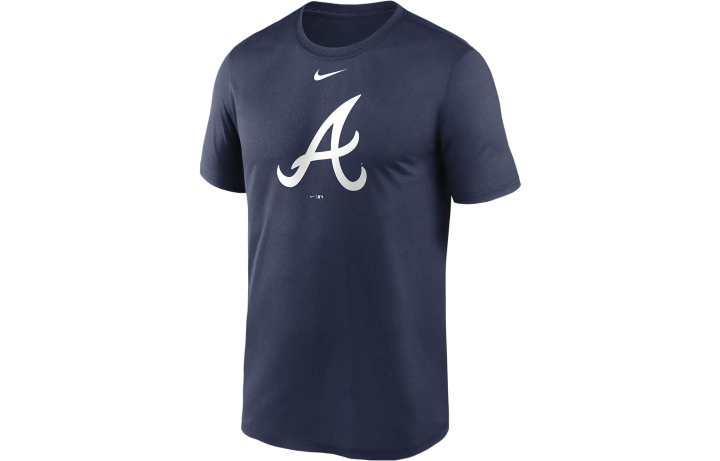 Nike Nike T Shirts Men's Navy Crew Neck Moderate Straight Fit