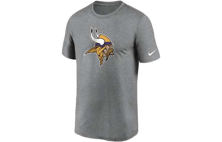 Nike Nike T Shirts Men's Gray Crew Neck Moderate Straight Fit